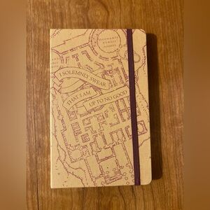 Moleskine Harry Potter "Mischief Managed" Notebook with Elastic Closure - NWOT